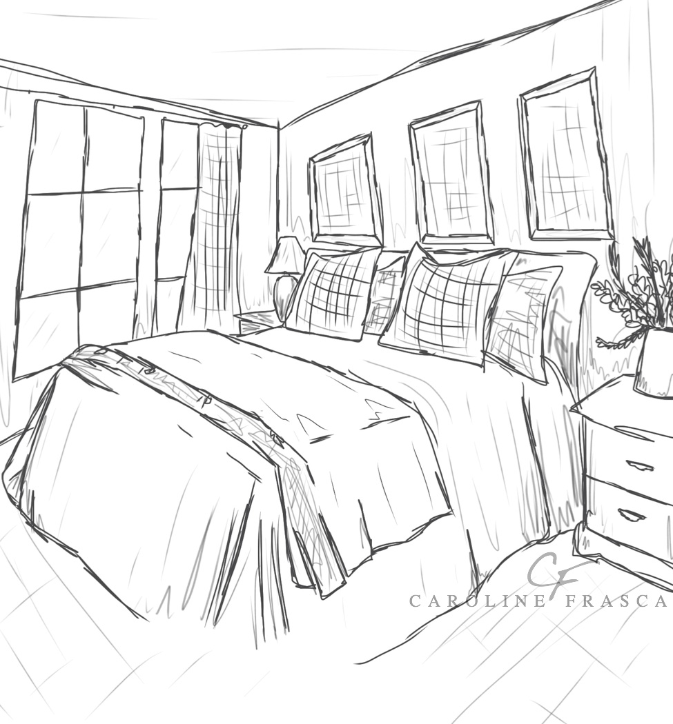 Coloring page: Bedroom (Buildings and Architecture) #66615 - Free Printable Coloring Pages