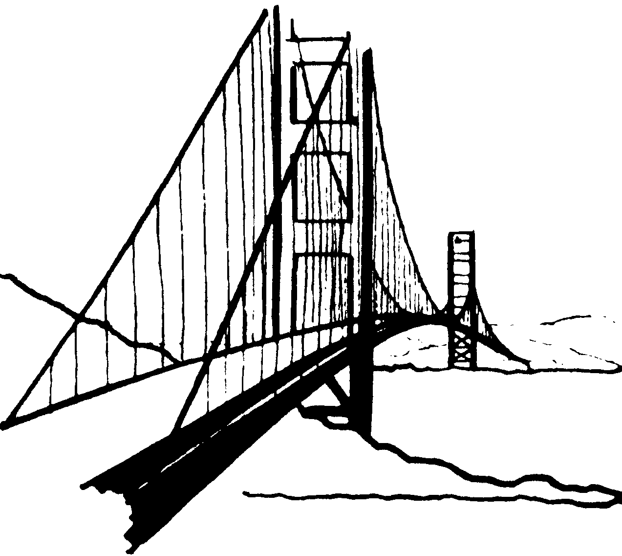 Coloring page: Bridge (Buildings and Architecture) #62995 - Free Printable Coloring Pages
