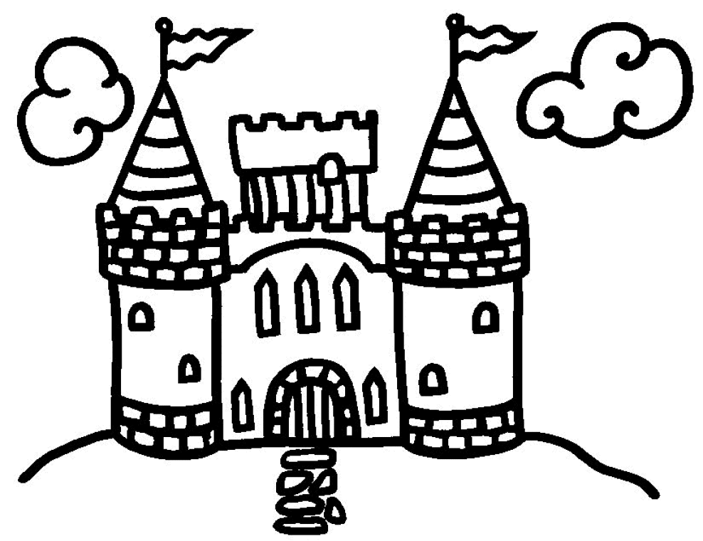 Coloring page: Castle (Buildings and Architecture) #62033 - Free Printable Coloring Pages