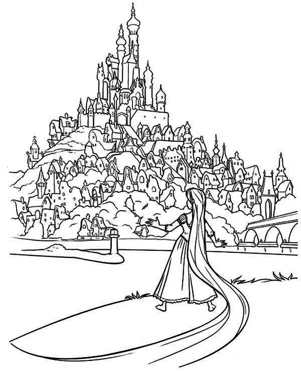Coloring page: Castle (Buildings and Architecture) #62103 - Free Printable Coloring Pages