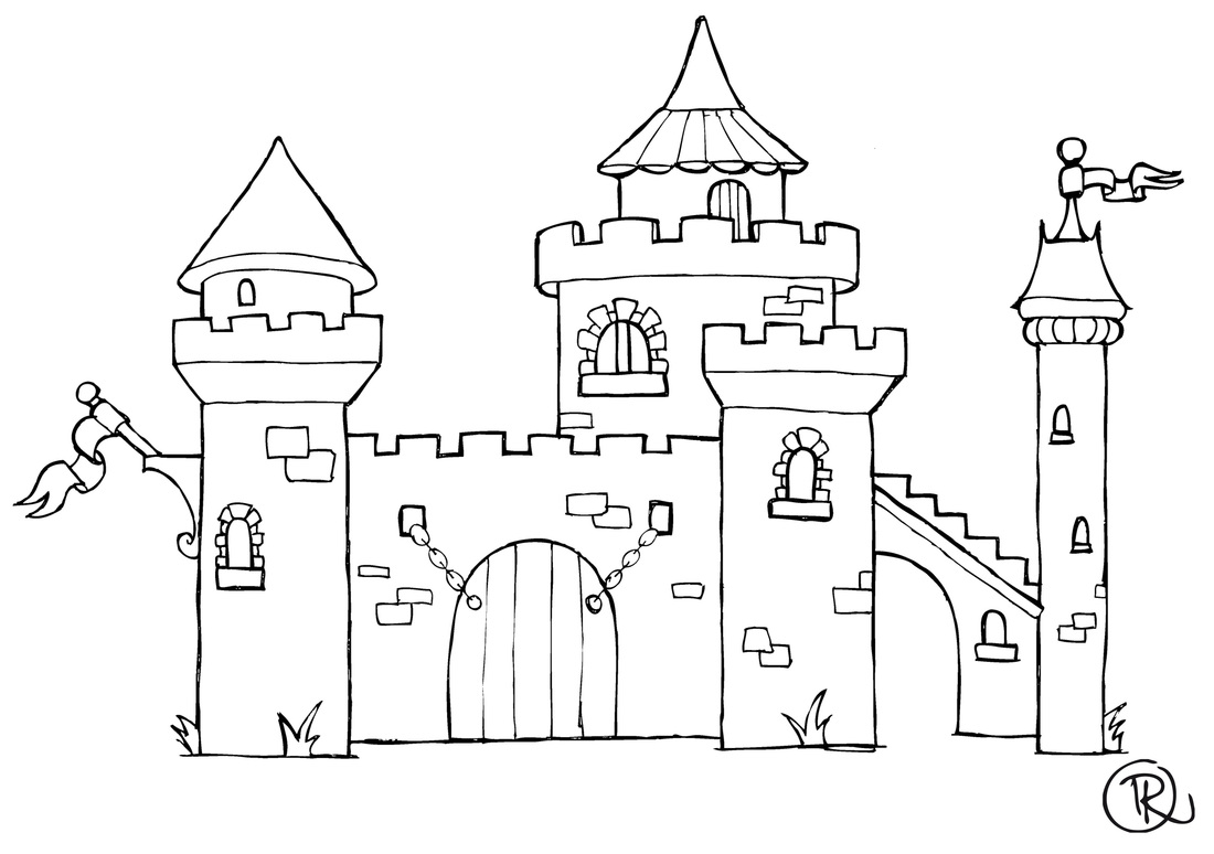 Coloring page: Castle (Buildings and Architecture) #62315 - Free Printable Coloring Pages