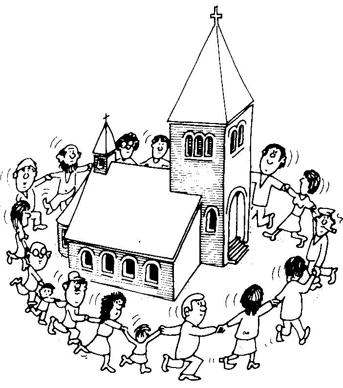 Coloring page: Church (Buildings and Architecture) #64284 - Free Printable Coloring Pages