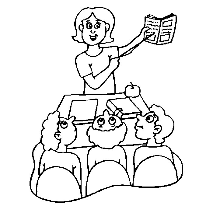 Coloring page: Classroom (Buildings and Architecture) #67934 - Free Printable Coloring Pages