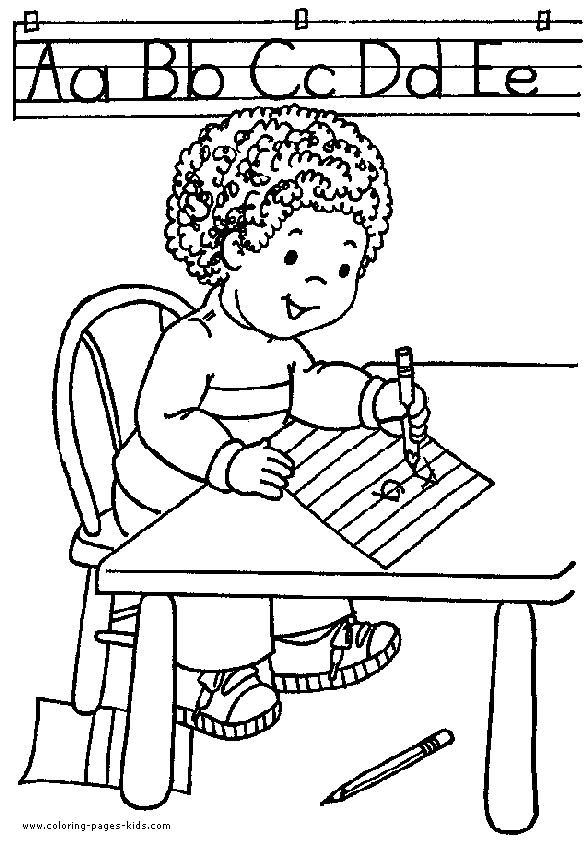 Coloring page: Classroom (Buildings and Architecture) #68045 - Free Printable Coloring Pages
