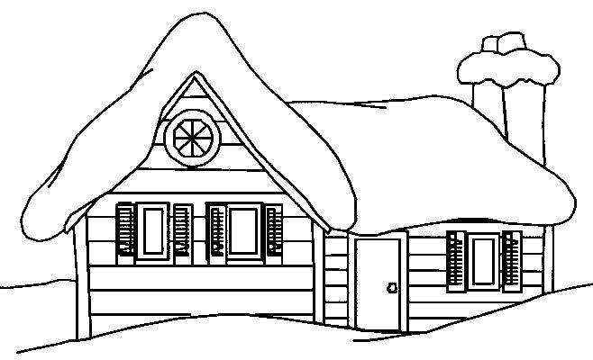 Coloring page: Cottage (Buildings and Architecture) #169886 - Free Printable Coloring Pages