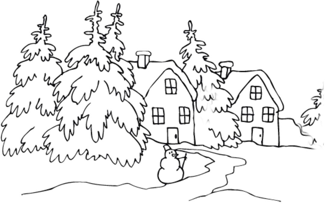 Coloring page: Cottage (Buildings and Architecture) #169929 - Free Printable Coloring Pages