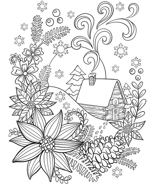 Coloring page: Cottage (Buildings and Architecture) #169939 - Free Printable Coloring Pages