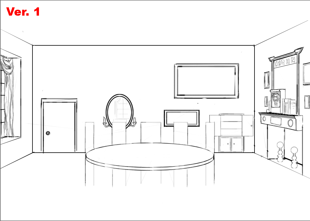 Coloring page: Dinning room (Buildings and Architecture) #63712 - Free Printable Coloring Pages
