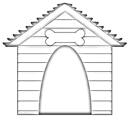 Coloring page: Dog kennel (Buildings and Architecture) #62340 - Free Printable Coloring Pages