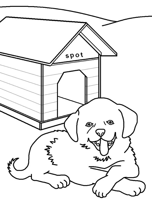 Coloring page: Dog kennel (Buildings and Architecture) #62450 - Free Printable Coloring Pages
