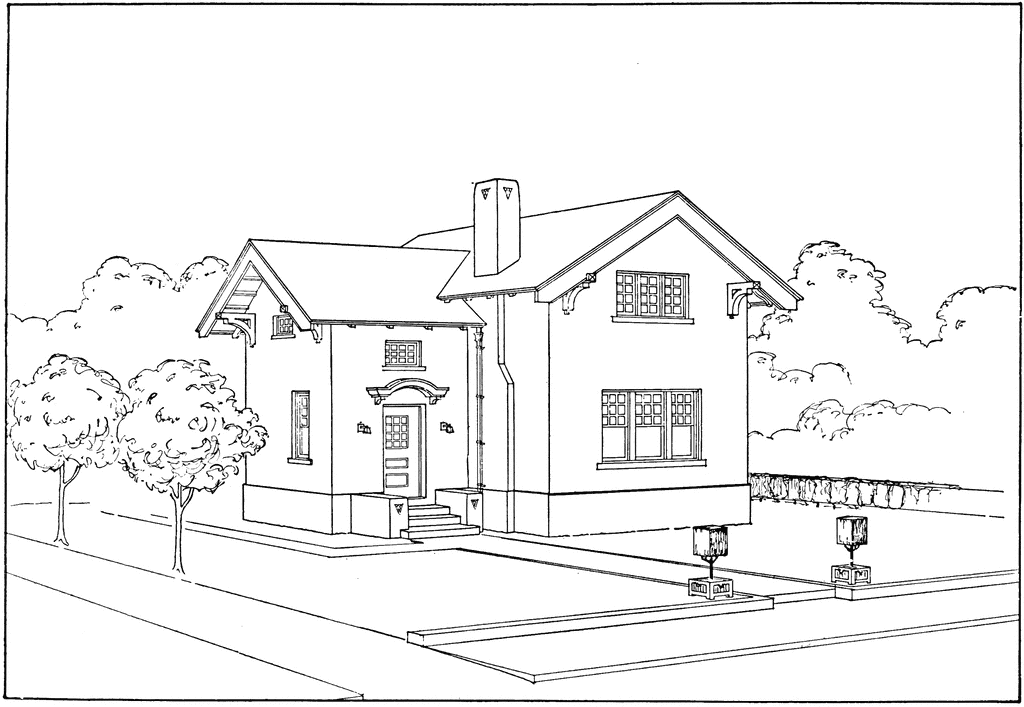 Coloring page: House (Buildings and Architecture) #66452 - Free Printable Coloring Pages