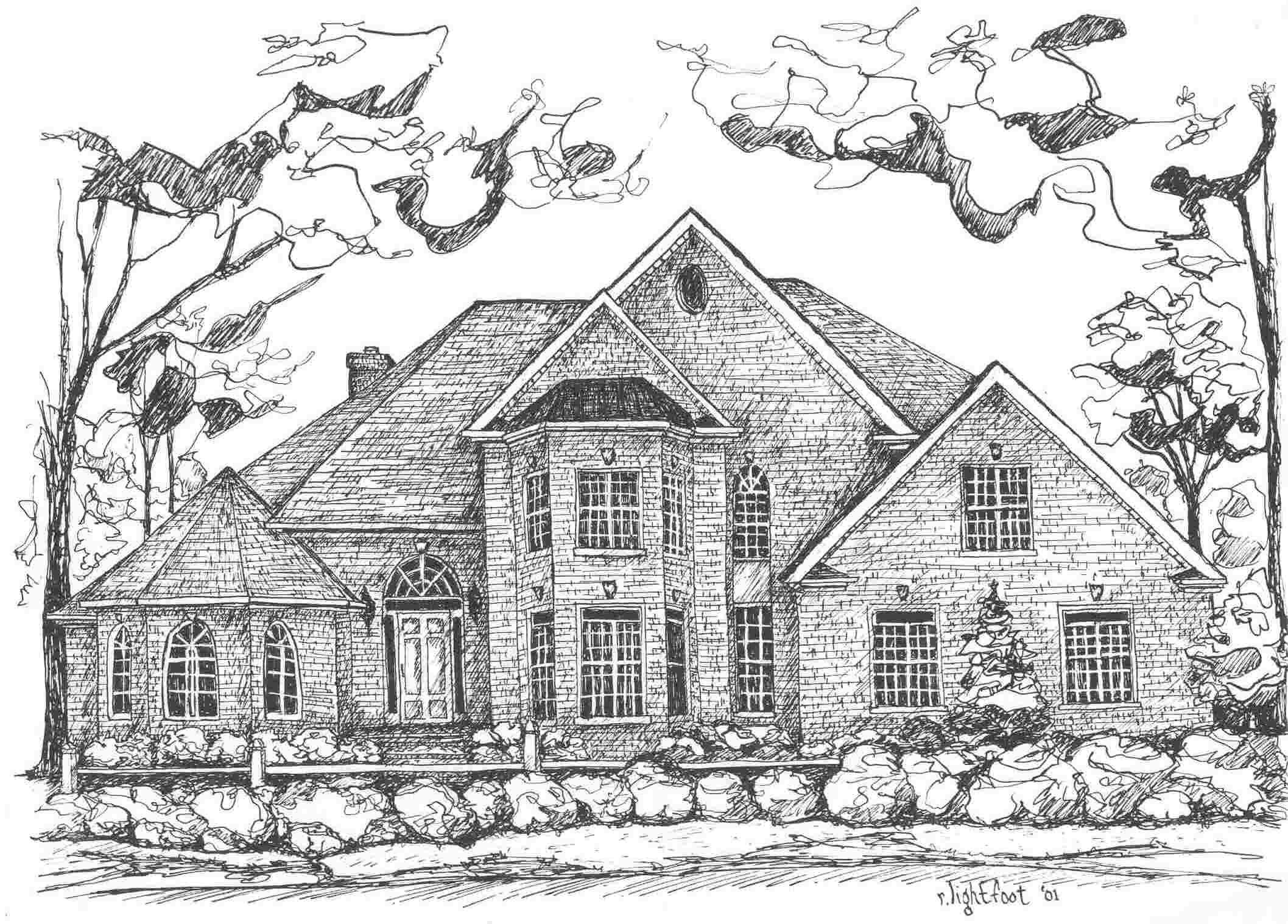 Coloring page: House (Buildings and Architecture) #66523 - Free Printable Coloring Pages