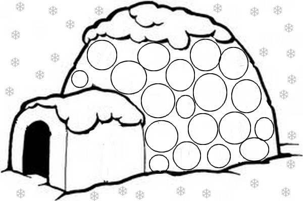 Coloring page: Igloo (Buildings and Architecture) #61637 - Free Printable Coloring Pages