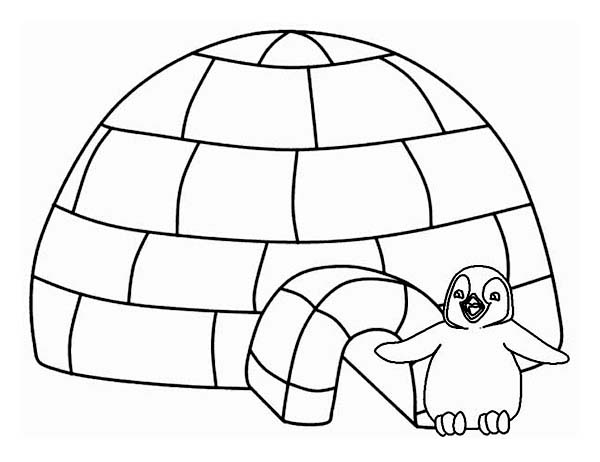 Coloring page: Igloo (Buildings and Architecture) #61639 - Free Printable Coloring Pages
