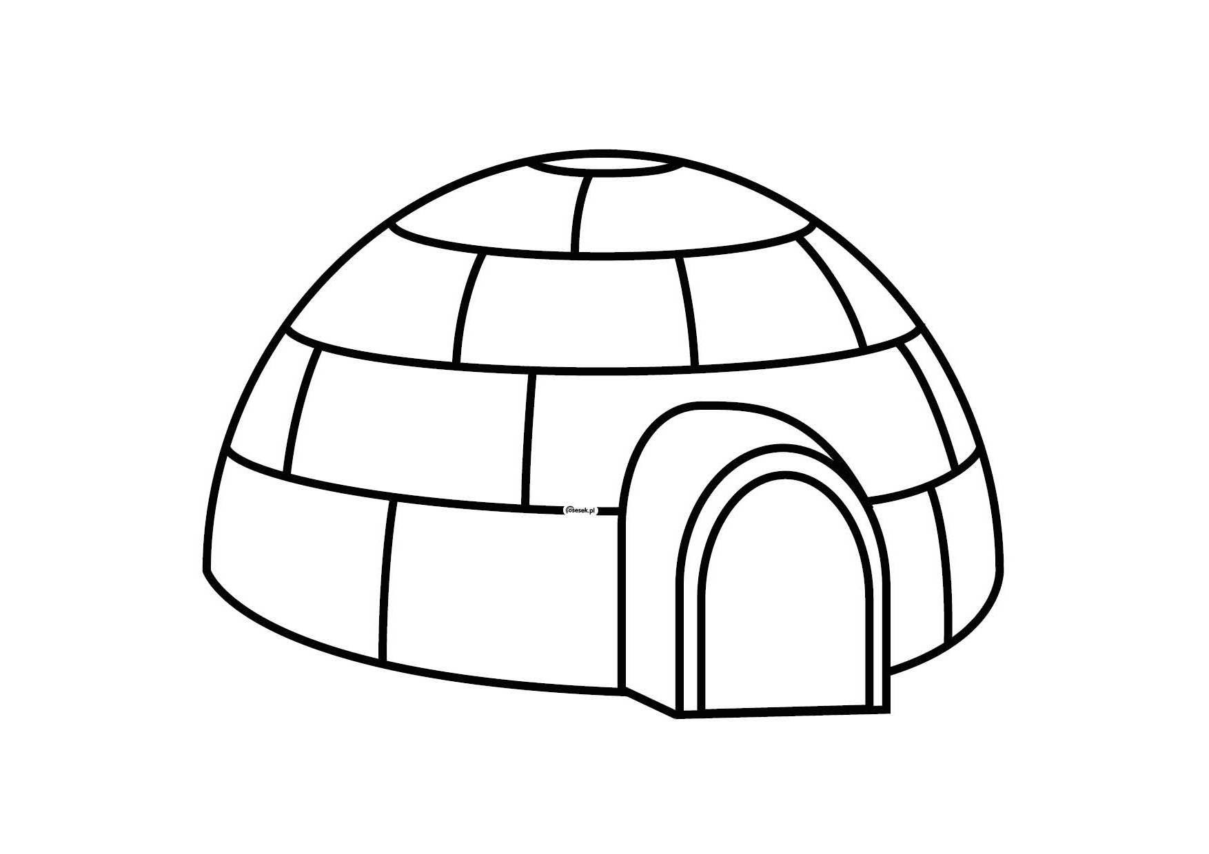 Coloring page: Igloo (Buildings and Architecture) #61710 - Free Printable Coloring Pages