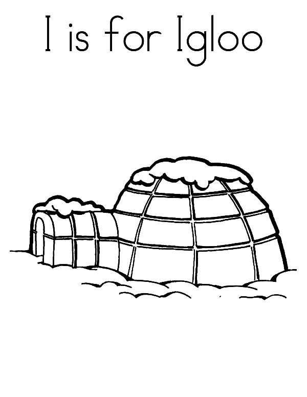 Coloring page: Igloo (Buildings and Architecture) #61718 - Free Printable Coloring Pages