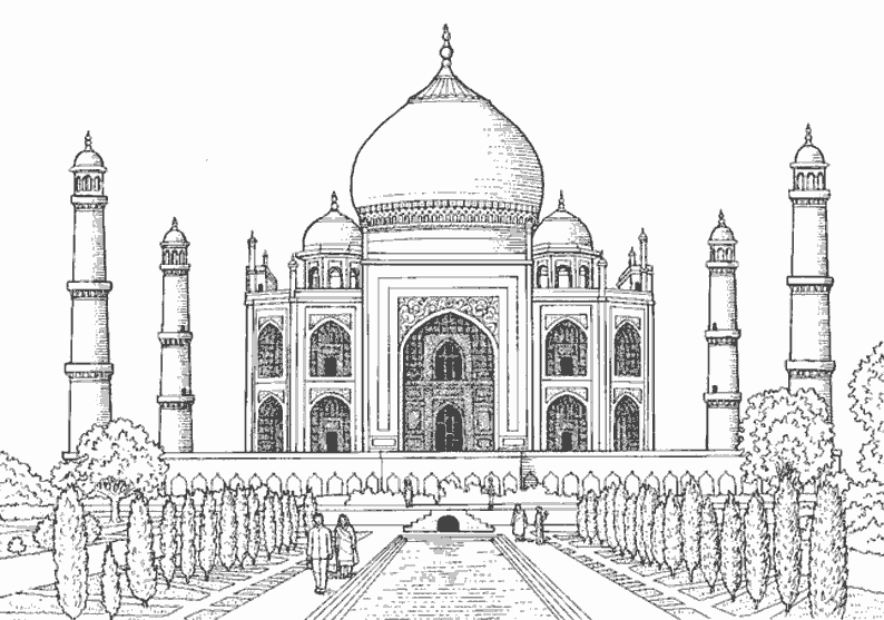 Coloring page: Mosque (Buildings and Architecture) #64557 - Free Printable Coloring Pages
