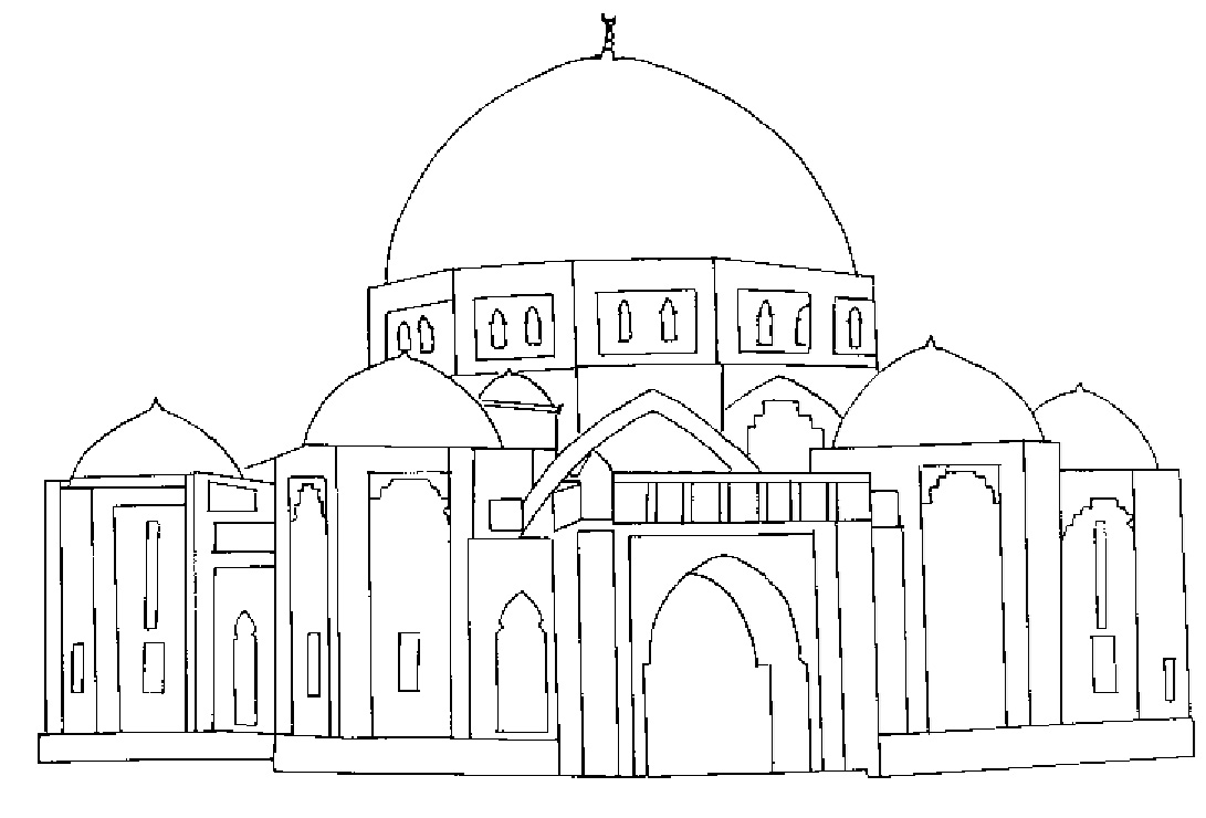 Coloring page: Mosque (Buildings and Architecture) #64595 - Free Printable Coloring Pages