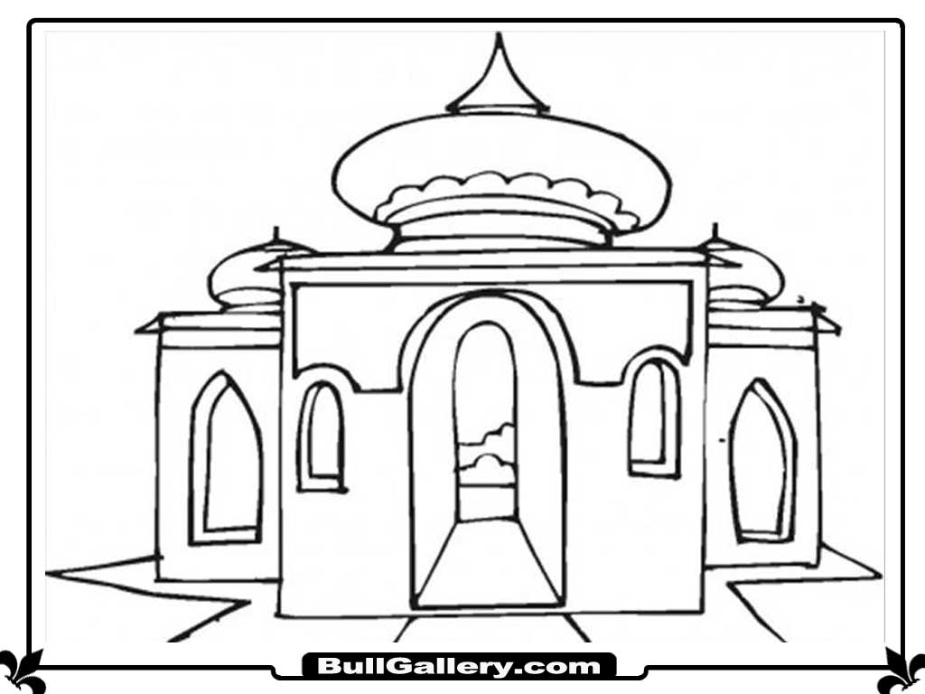 Coloring page: Mosque (Buildings and Architecture) #64607 - Free Printable Coloring Pages