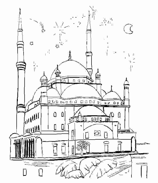 Coloring page: Palace (Buildings and Architecture) #62497 - Free Printable Coloring Pages