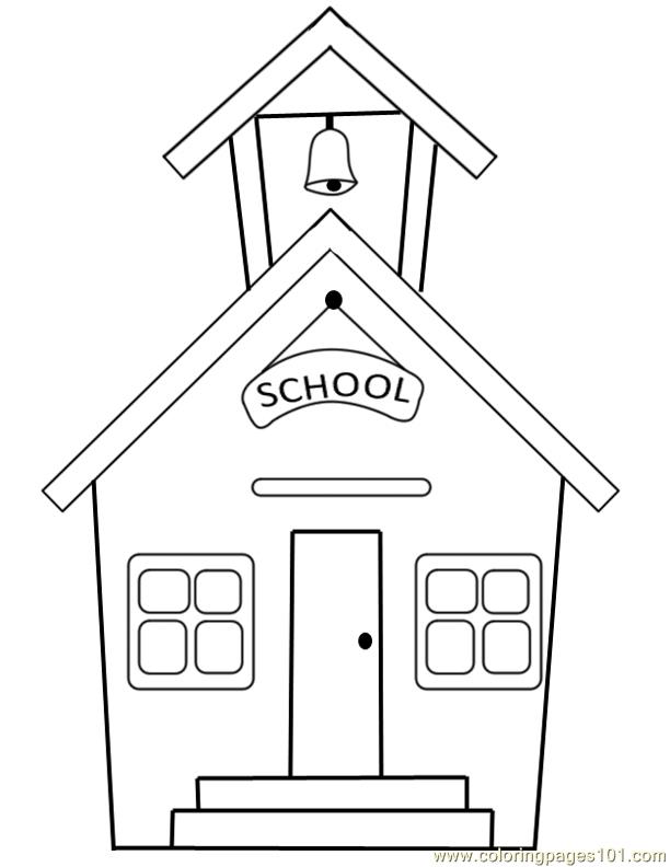 Coloring page: School (Buildings and Architecture) #66807 - Free Printable Coloring Pages