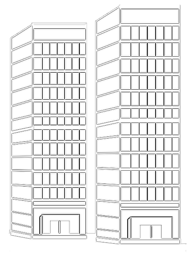 Coloring page: Skyscraper (Buildings and Architecture) #65545 - Free Printable Coloring Pages