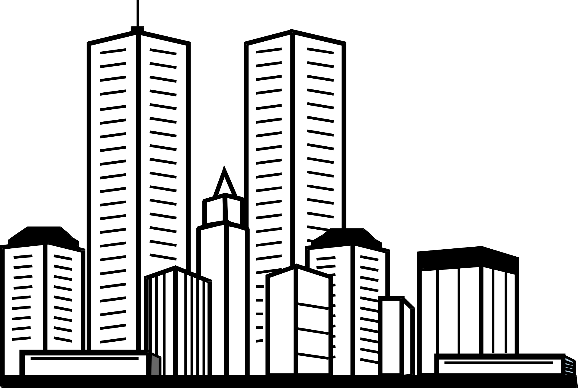 Coloring page: Skyscraper (Buildings and Architecture) #65785 - Free Printable Coloring Pages