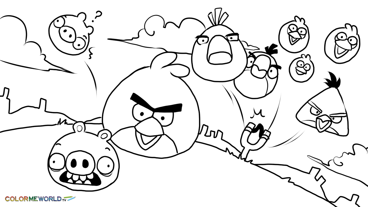 Coloring page: Angry Birds (Cartoons) #25051 - Free Printable Coloring Pages
