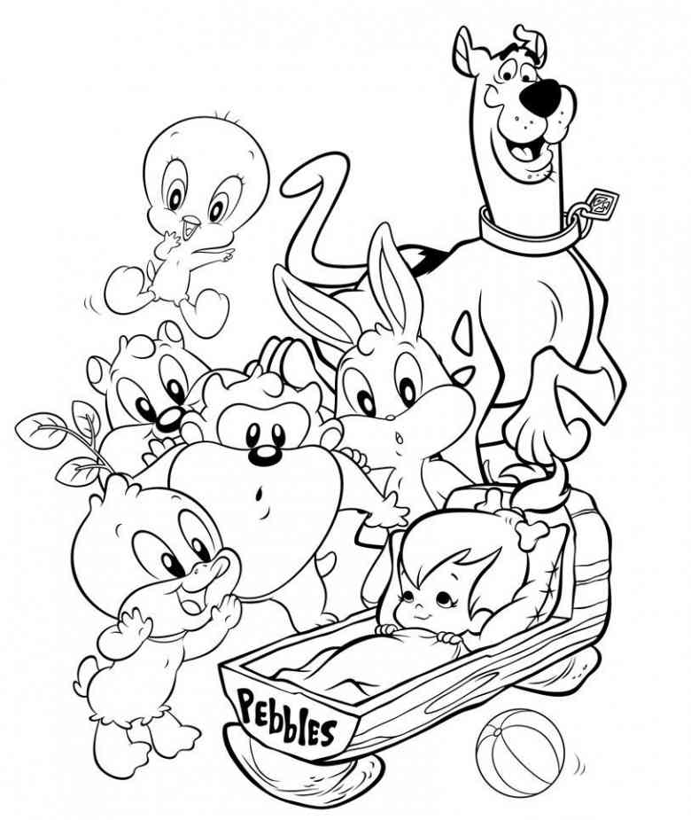 Coloring page: Baby Looney Tunes (Cartoons) #26564 - Free Printable Coloring Pages