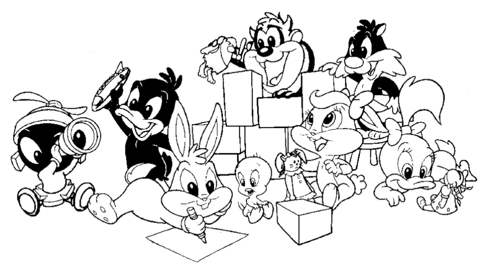 Coloring page: Baby Looney Tunes (Cartoons) #26638 - Free Printable Coloring Pages