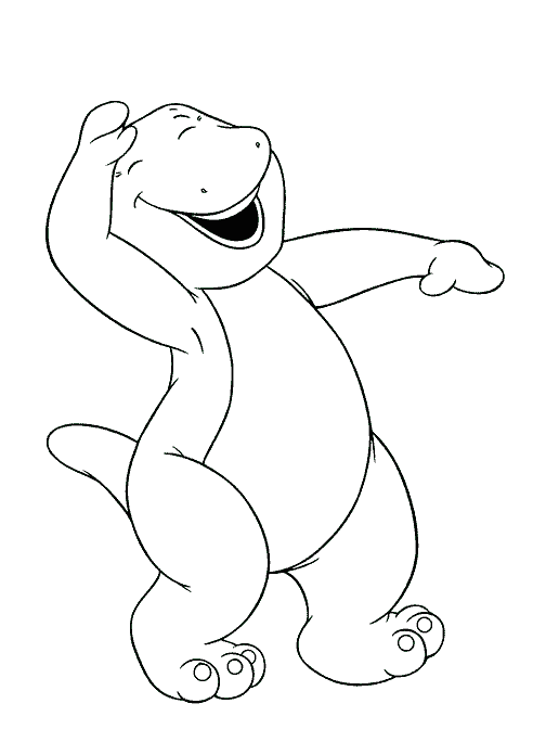 Coloring page: Barney and friends (Cartoons) #40945 - Free Printable Coloring Pages