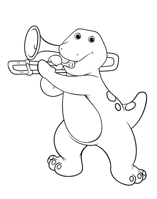 Coloring page: Barney and friends (Cartoons) #41016 - Free Printable Coloring Pages