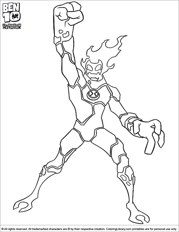 Coloring page: Ben 10 (Cartoons) #40510 - Free Printable Coloring Pages