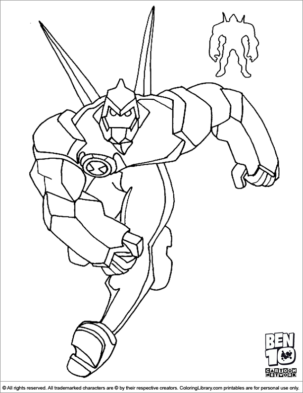 Coloring page: Ben 10 (Cartoons) #40550 - Free Printable Coloring Pages