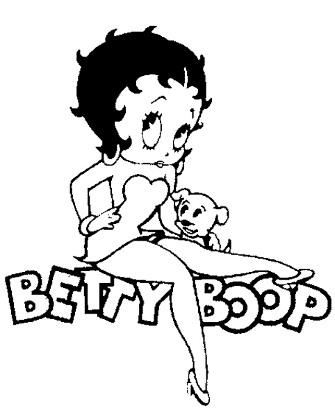 Coloring page: Betty Boop (Cartoons) #25986 - Free Printable Coloring Pages