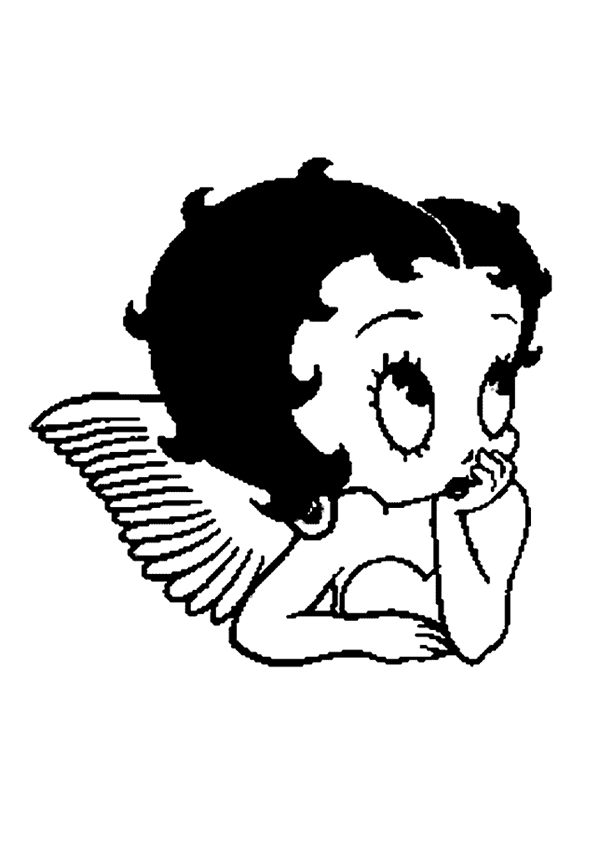 Coloring page: Betty Boop (Cartoons) #25997 - Free Printable Coloring Pages