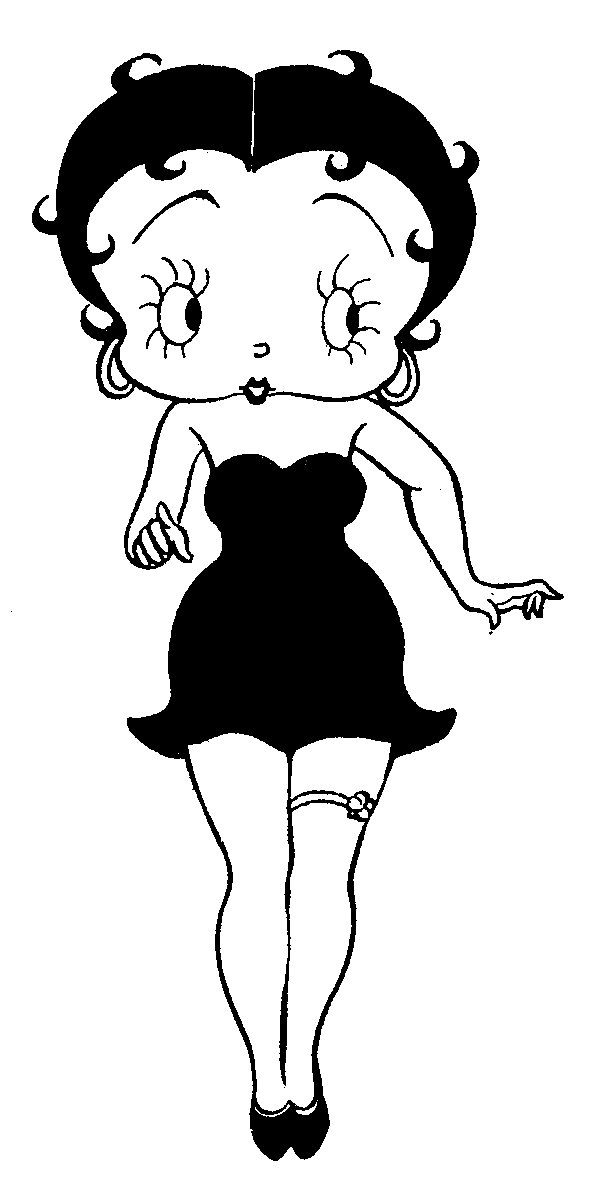 Coloring page: Betty Boop (Cartoons) #26066 - Free Printable Coloring Pages