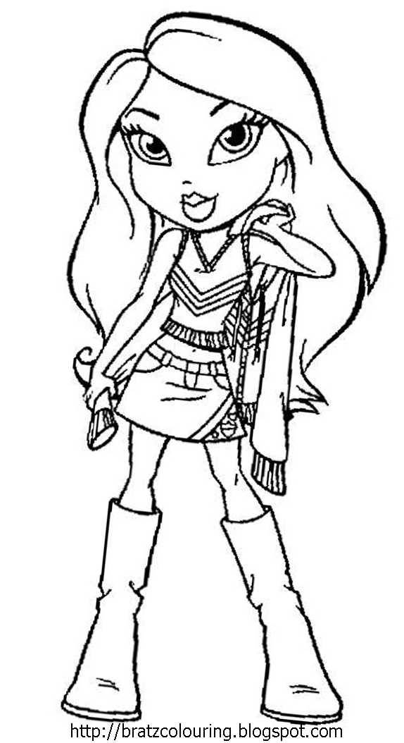 Coloring Page Bratz Cartoons Printable Coloring Pages