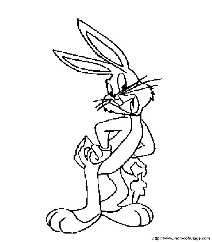 Coloring page: Bugs Bunny (Cartoons) #26474 - Free Printable Coloring Pages
