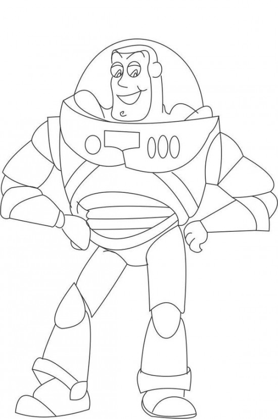 Coloring page: Buzz Lightyear of Star Command (Cartoons) #46706 - Free Printable Coloring Pages