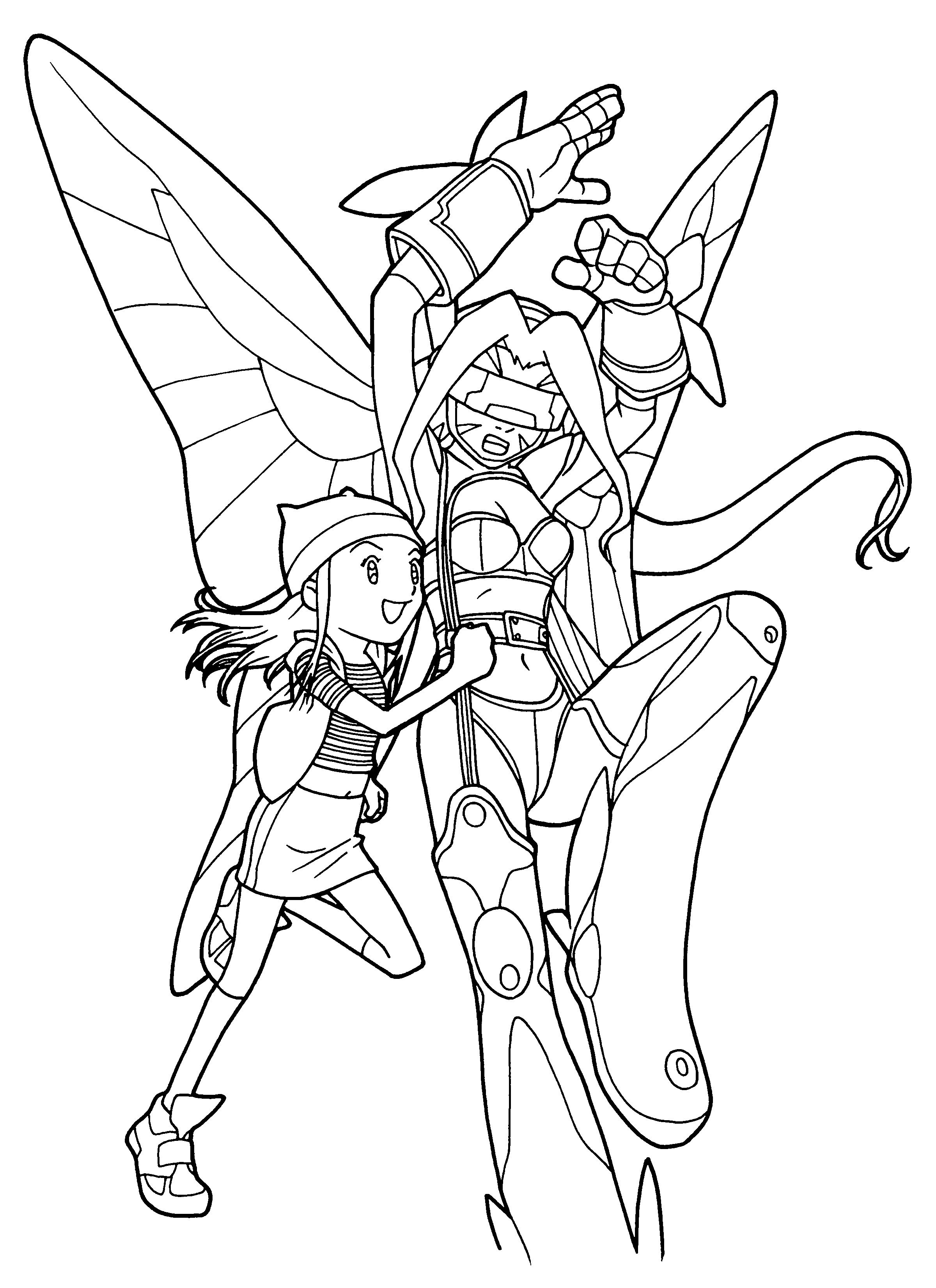 Coloring page: Digimon (Cartoons) #51452 - Free Printable Coloring Pages