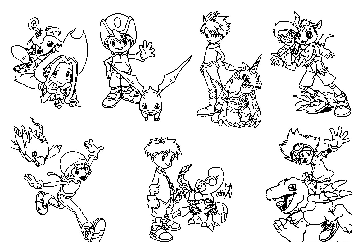 Digimon Coloring Pages Home Interior Design