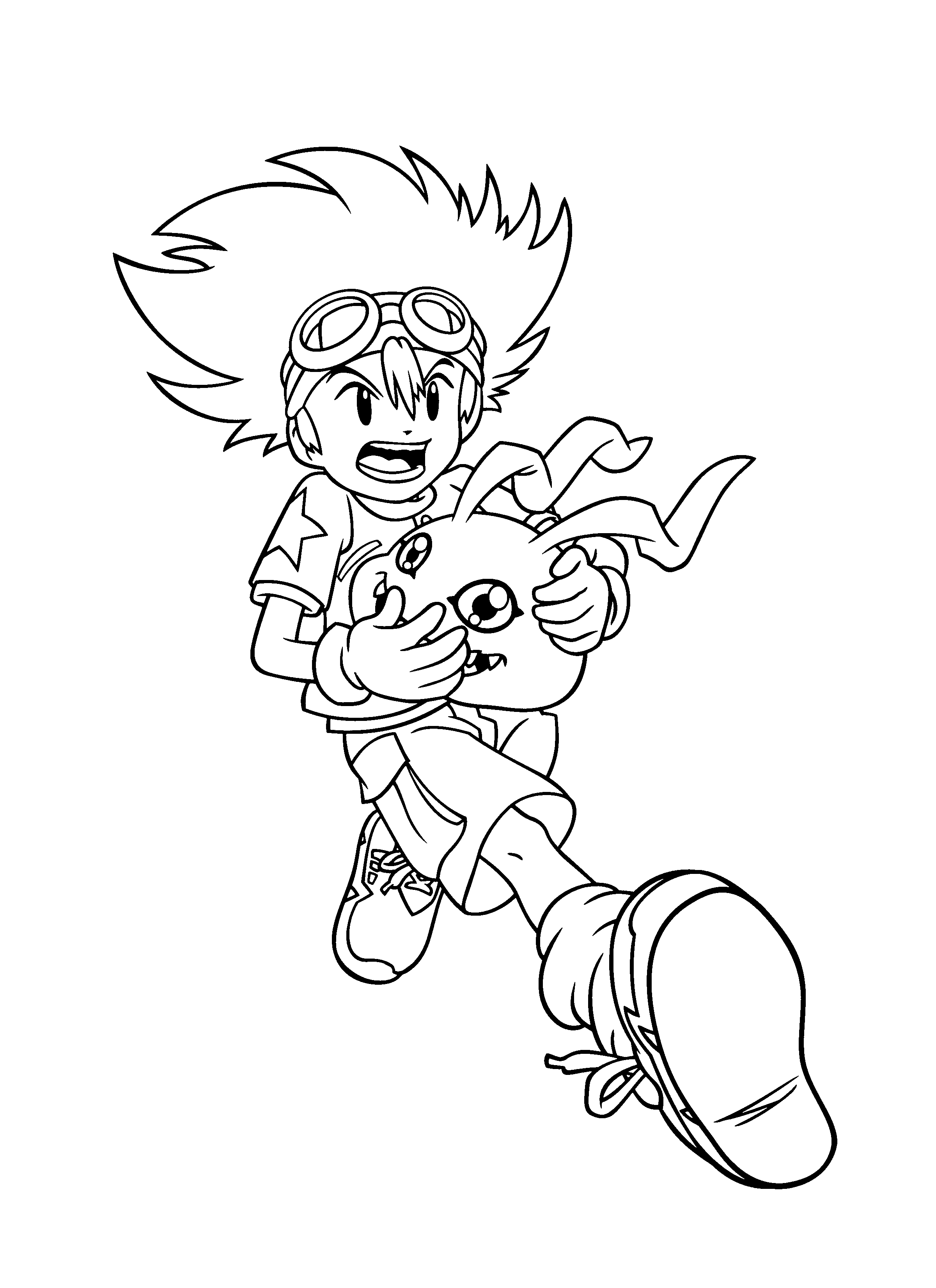 Coloring page: Digimon (Cartoons) #51509 - Free Printable Coloring Pages
