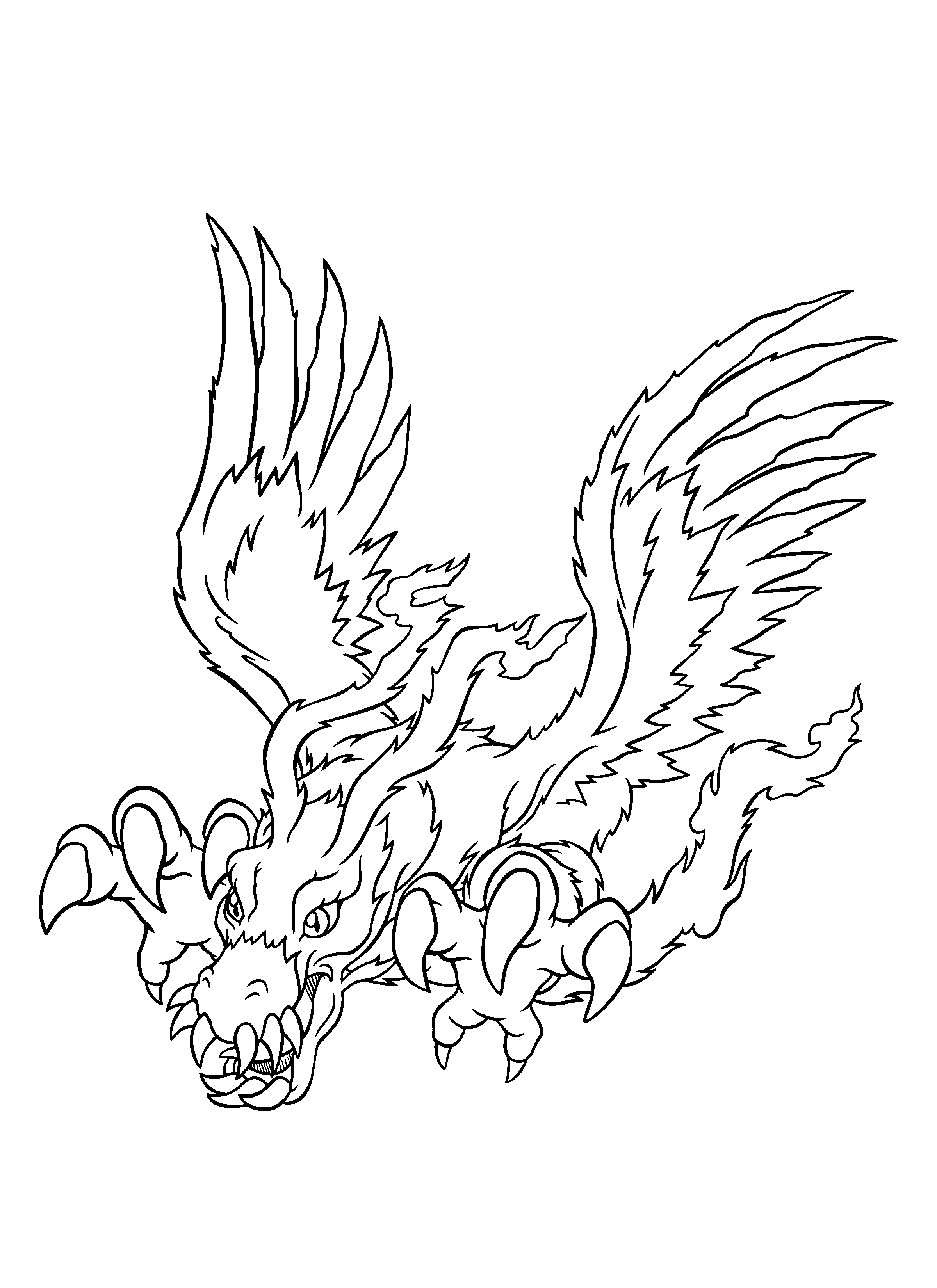 Coloring page: Digimon (Cartoons) #51528 - Free Printable Coloring Pages