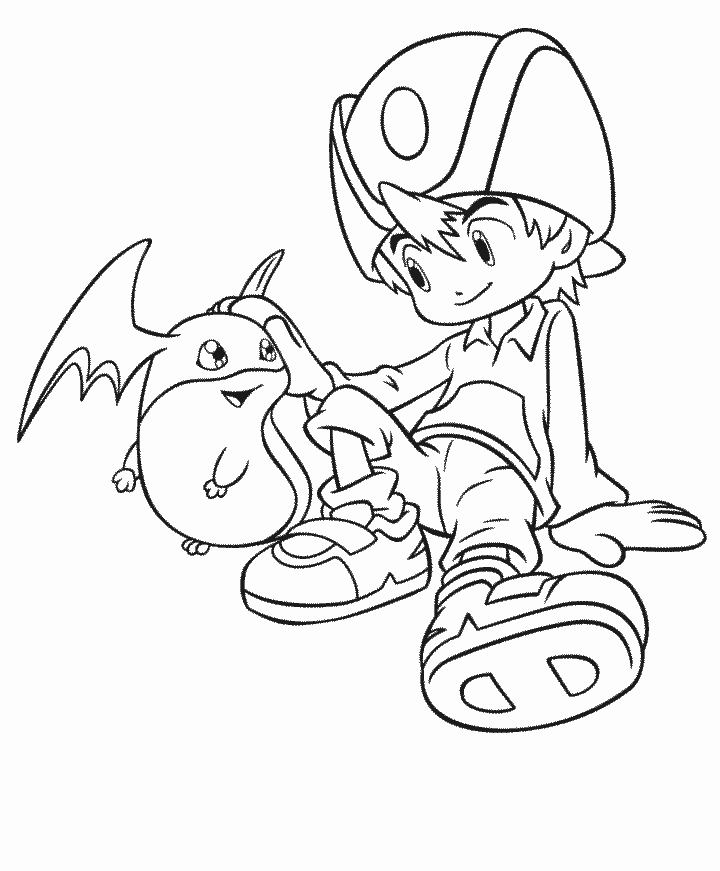 Coloring page: Digimon (Cartoons) #51546 - Free Printable Coloring Pages