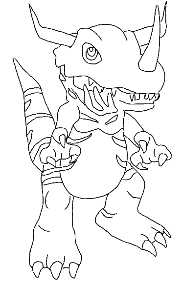 Coloring page: Digimon (Cartoons) #51580 - Free Printable Coloring Pages
