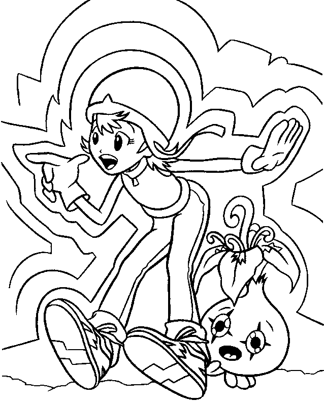 Coloring page: Digimon (Cartoons) #51587 - Free Printable Coloring Pages