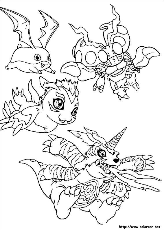 Coloring page: Digimon (Cartoons) #51595 - Free Printable Coloring Pages