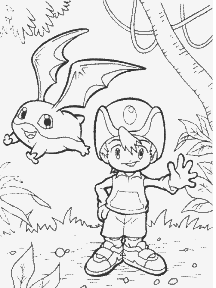 Coloring page: Digimon (Cartoons) #51668 - Free Printable Coloring Pages