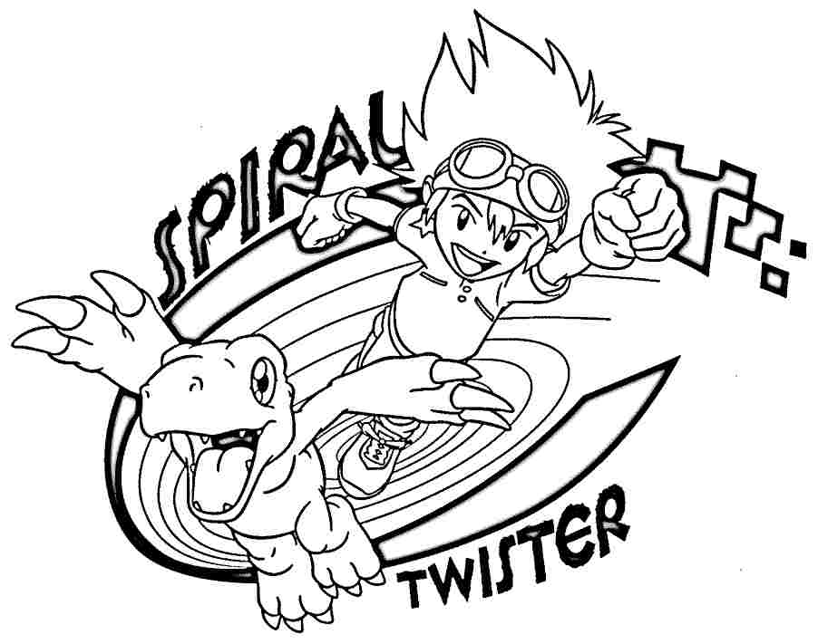 Coloring page: Digimon (Cartoons) #51694 - Free Printable Coloring Pages